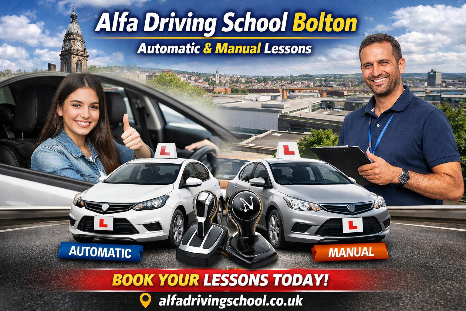 Driving Lessons in Bolton | Alfa Driving School