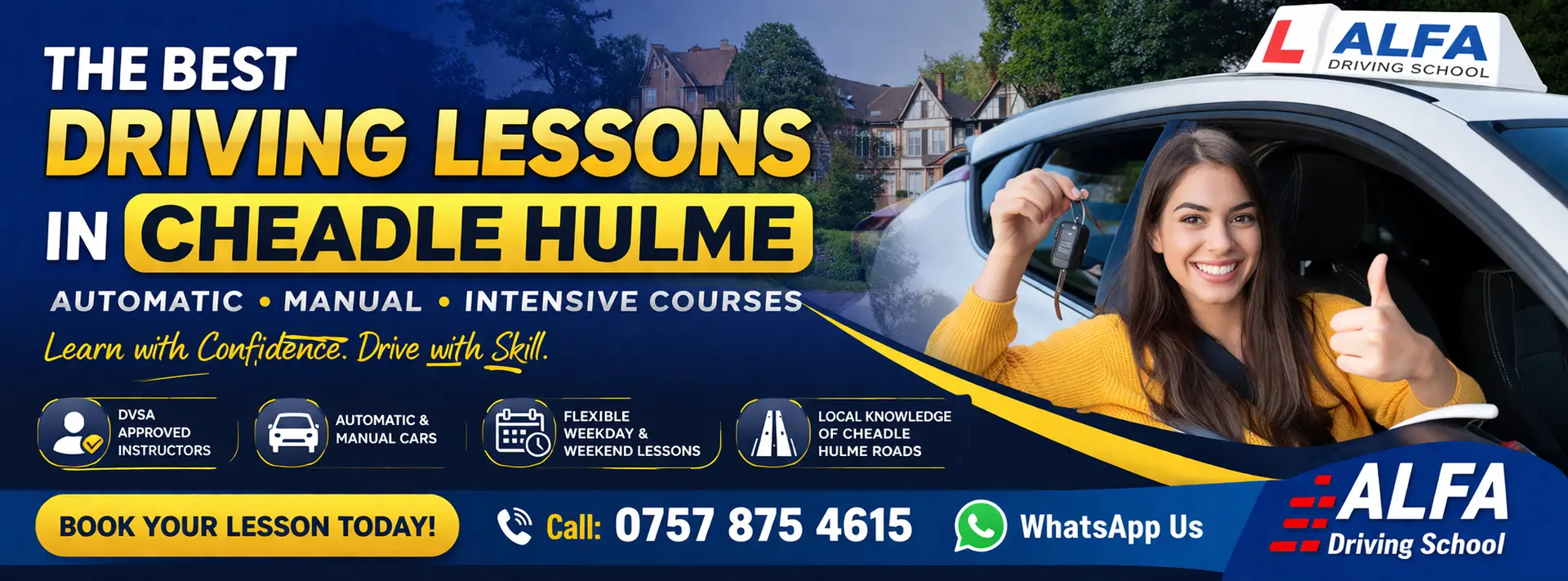 Best Driving Lessons in Cheadle Hulme | Alfa Driving School