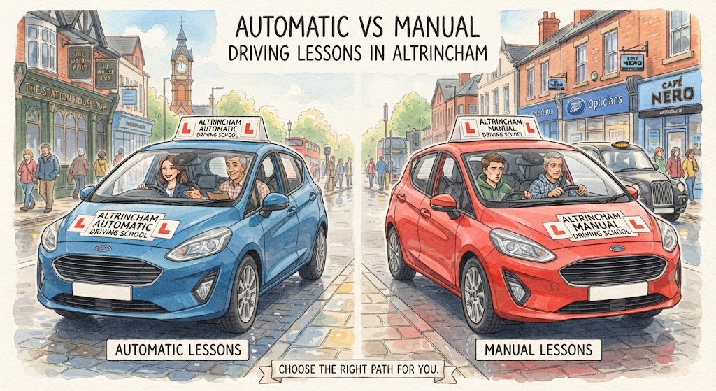 Automatic vs Manual Driving Lessons Altrincham