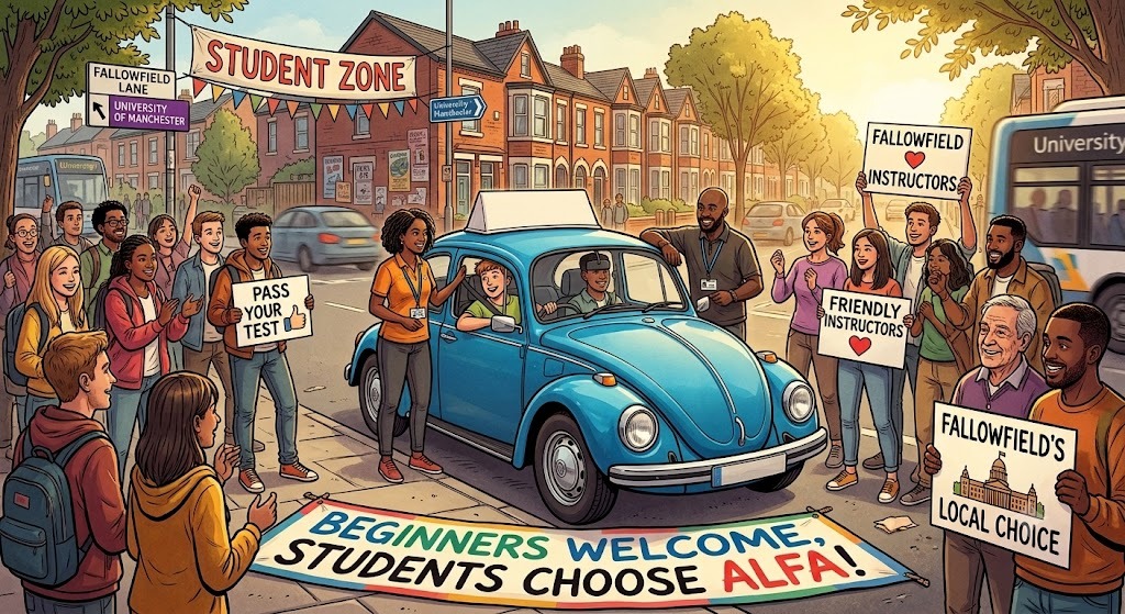 Friendly Driving Lessons in Fallowfield for Students & Beginners