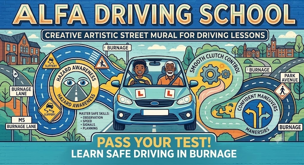 Learn Safe Driving Skills with Driving Lessons in Burnage