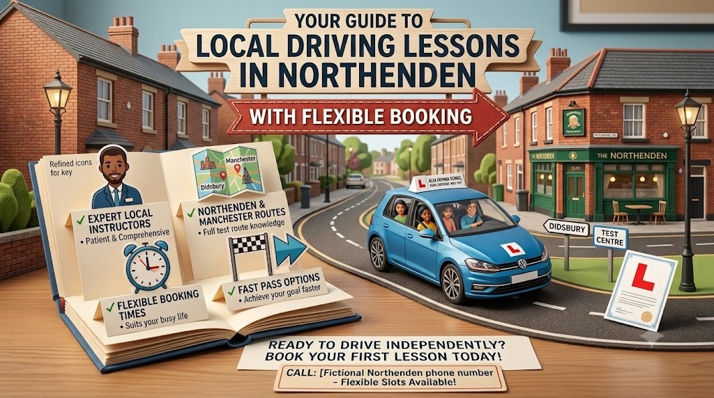 Local Driving Lessons in Northenden with Flexible Booking