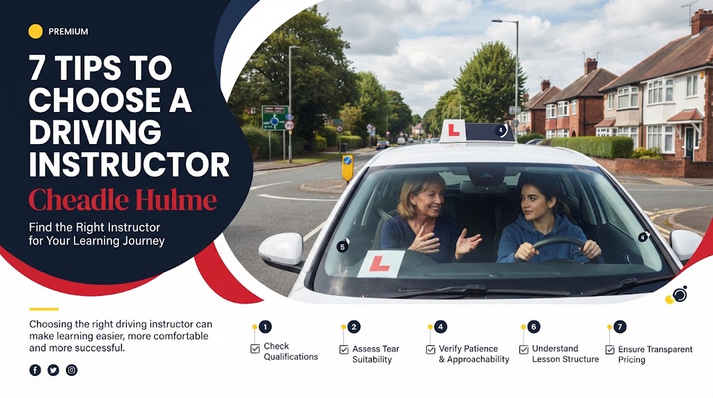 7 Tips to Choose a Driving Instructor Cheadle Hulme